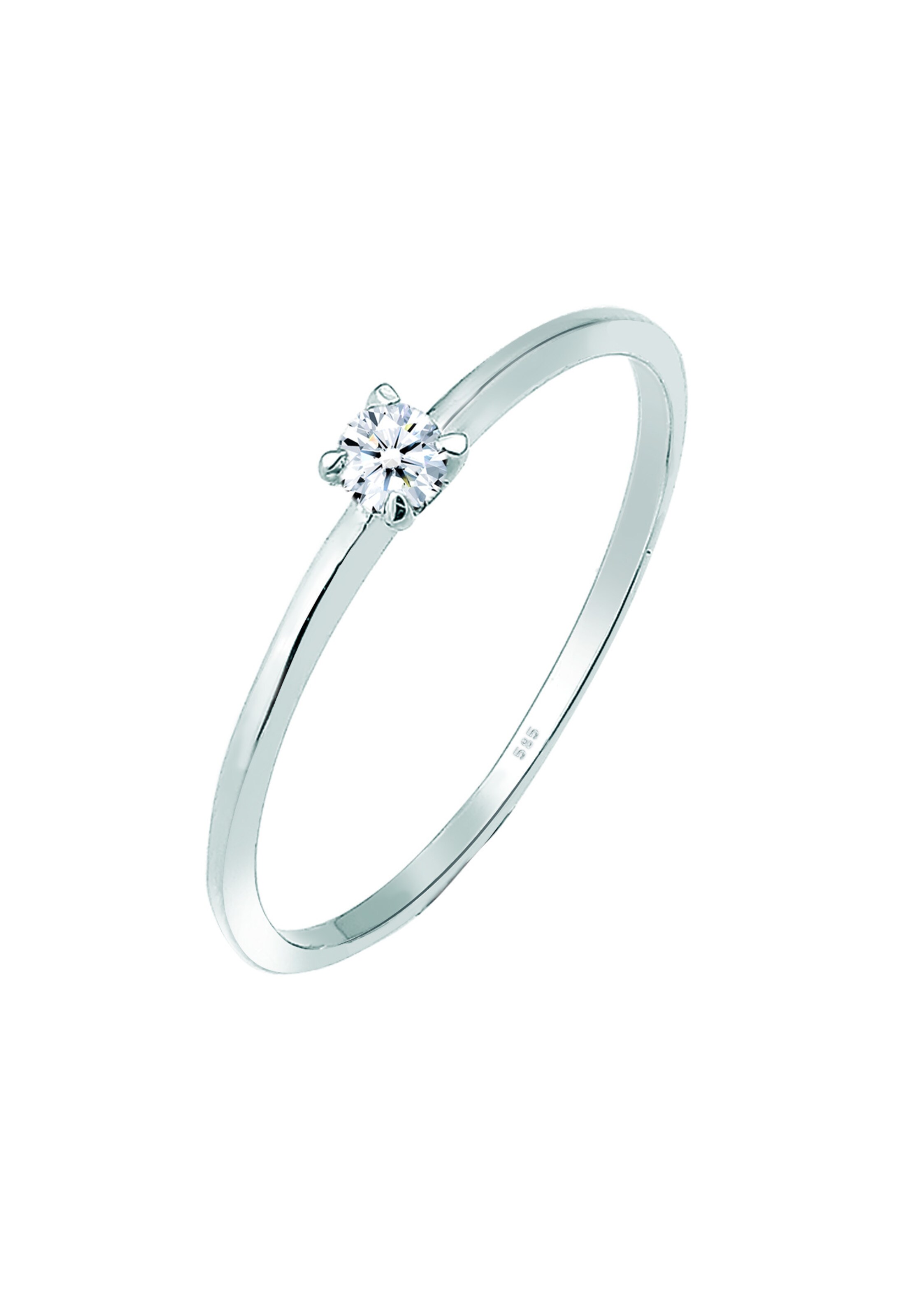 Elli DIAMONDS Ring 'Diamant' in Silver: front