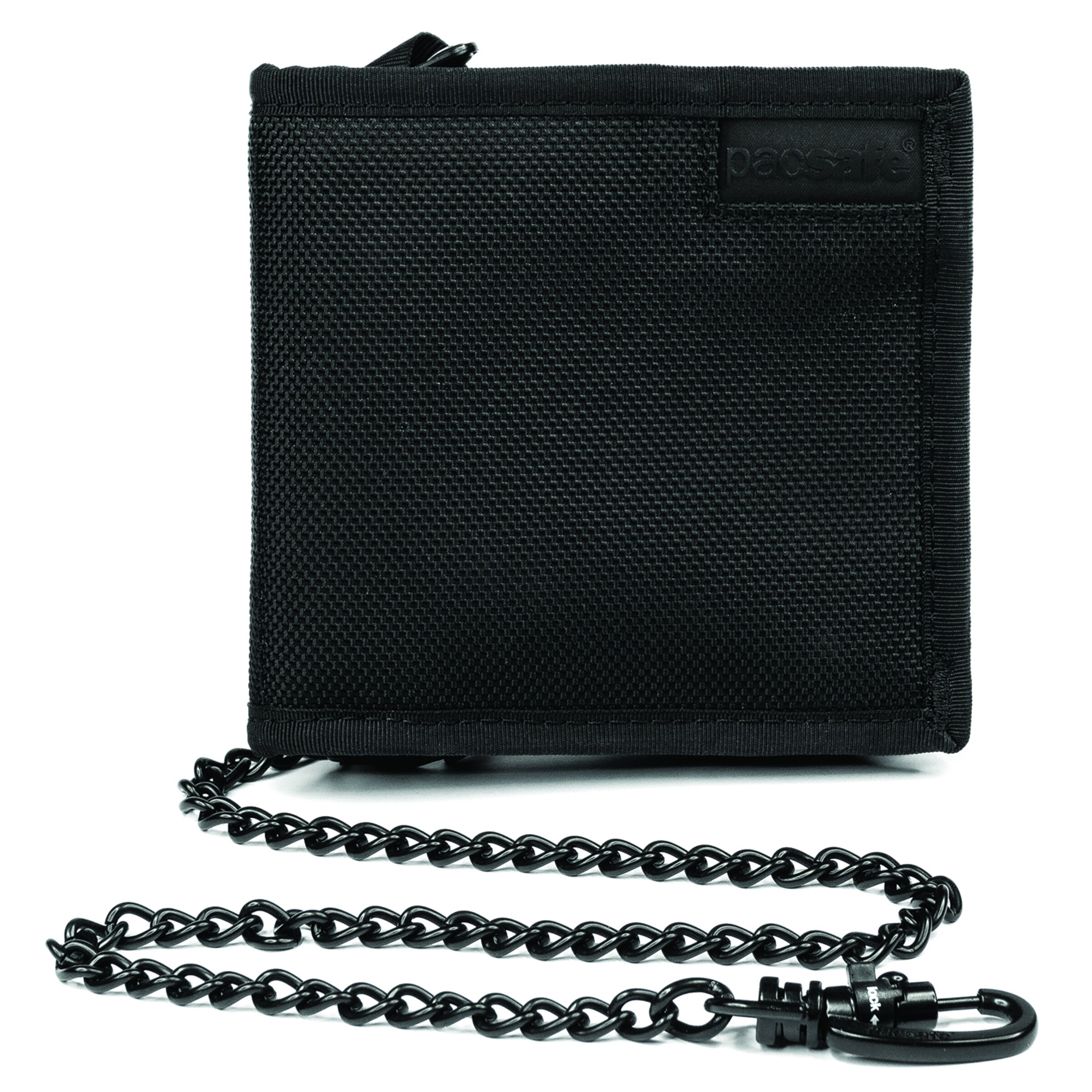 Pacsafe Geldbörse in Schwarz: Vorderseite