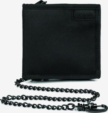 Pacsafe Wallet in Black: front
