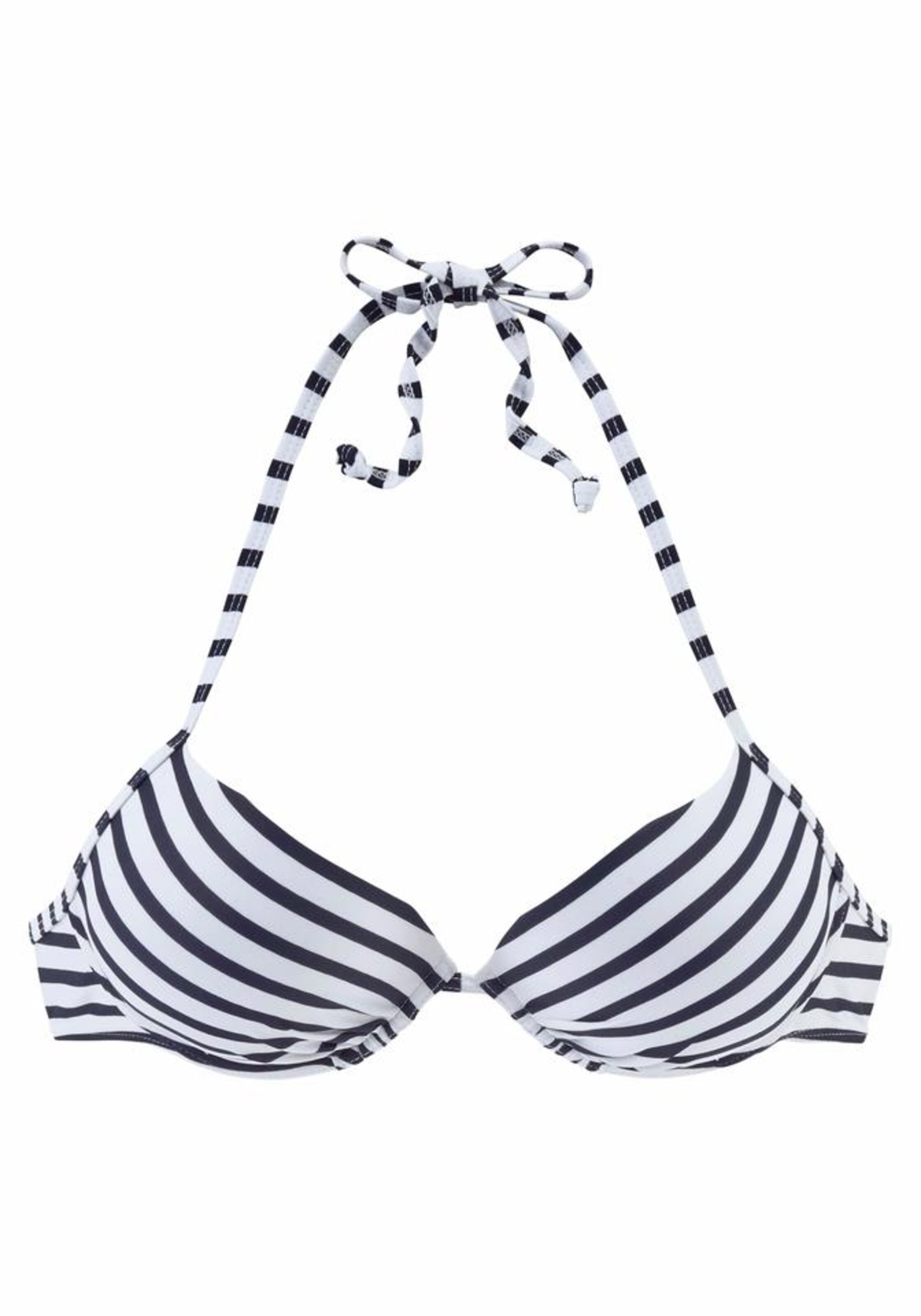 VENICE BEACH Push-up Bikini Top 'Summer' in White: front