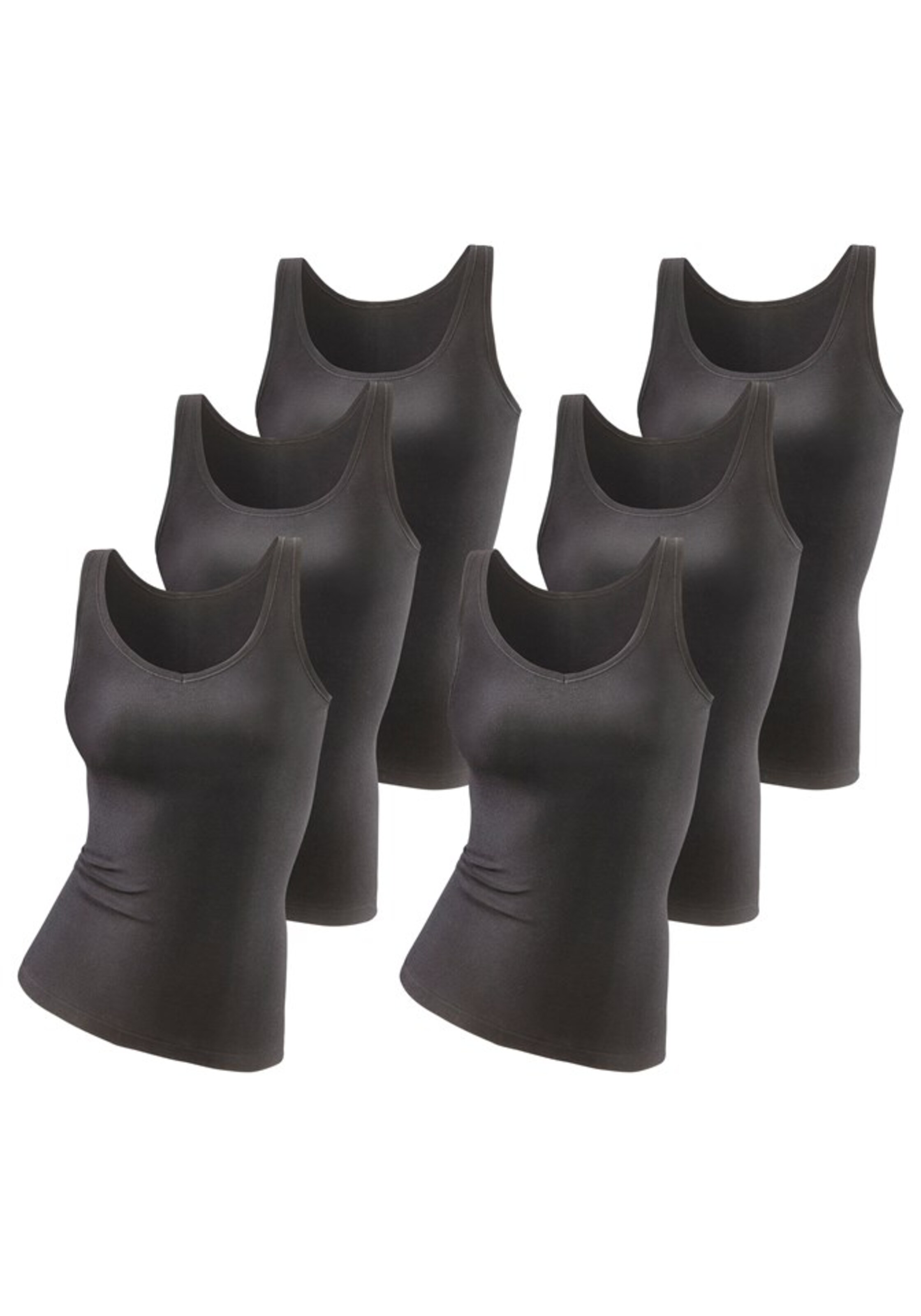 Maillot de corps PETITE FLEUR en noir : devant