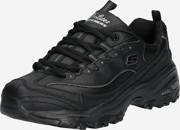 Baskets basses 'D'Lites' SKECHERS en noir : devant