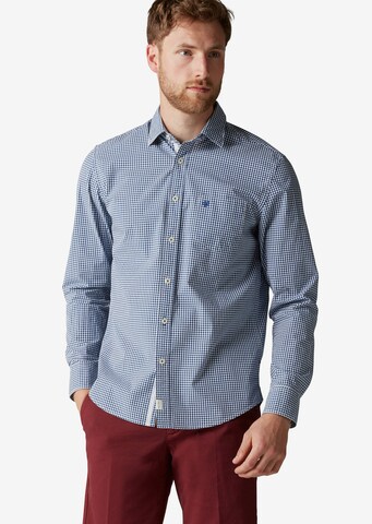 Marc O'Polo Regular fit Overhemd in Blauw: voorkant