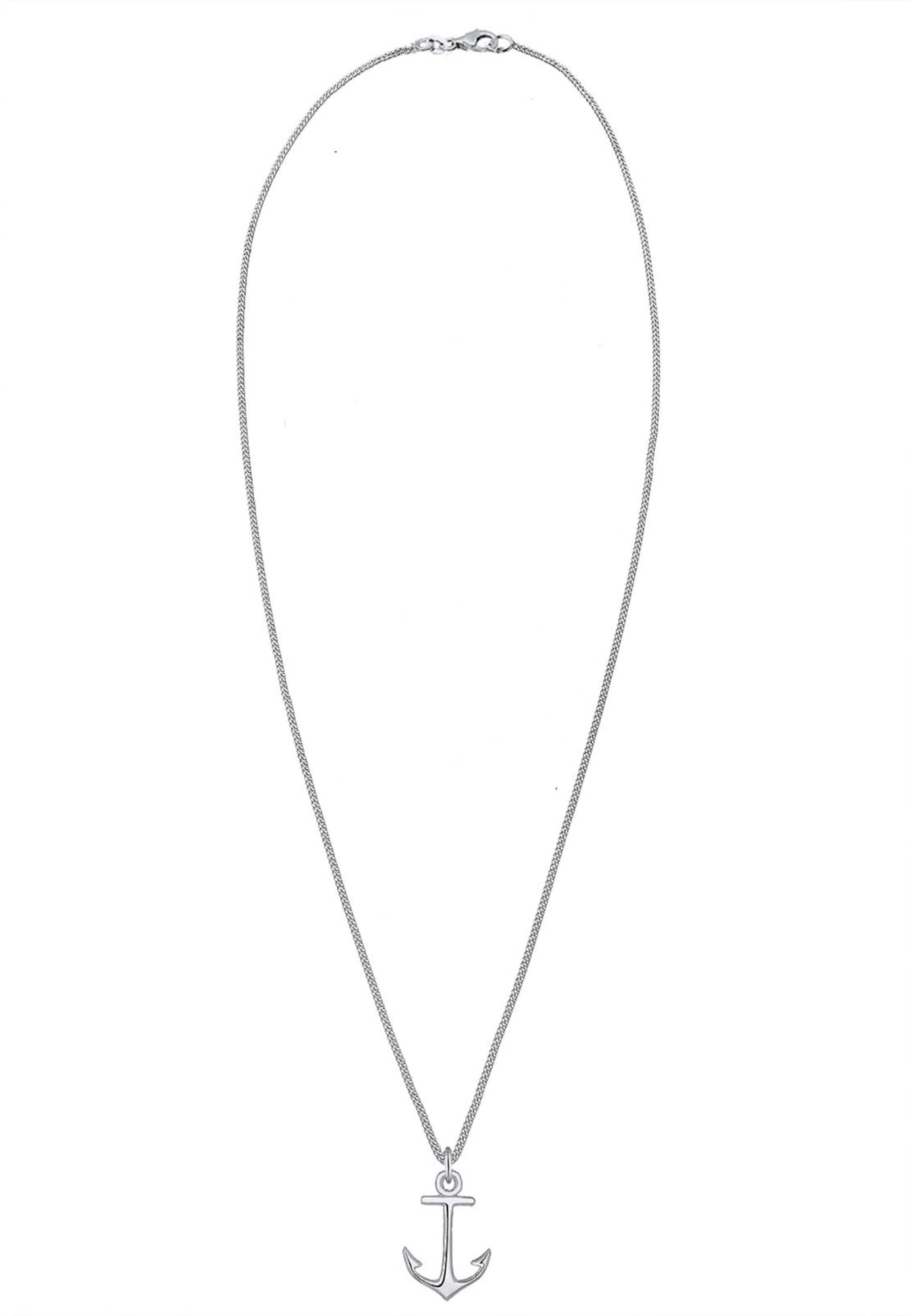 ELLI Necklace 'Anker' in Silver: front