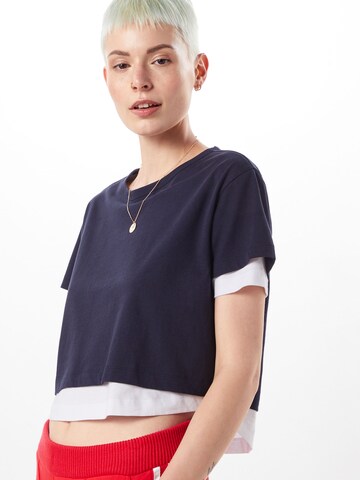 T-shirt Urban Classics en bleu : devant