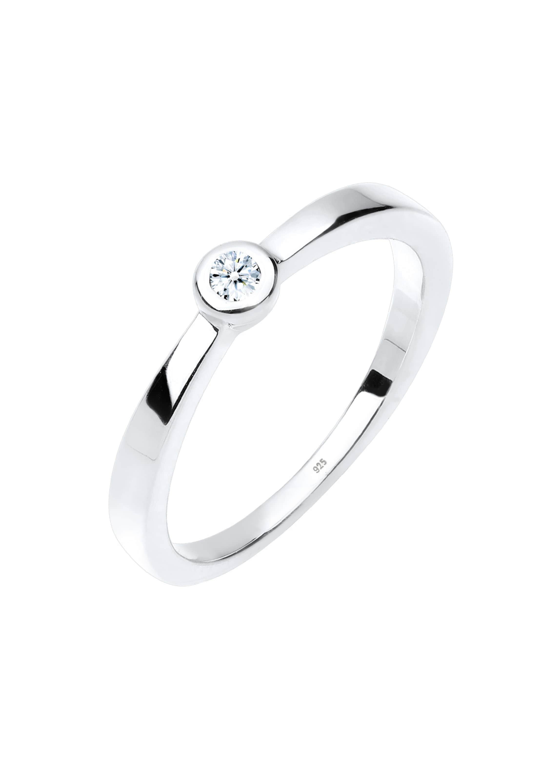 Elli DIAMONDS Ring in Zilver: voorkant
