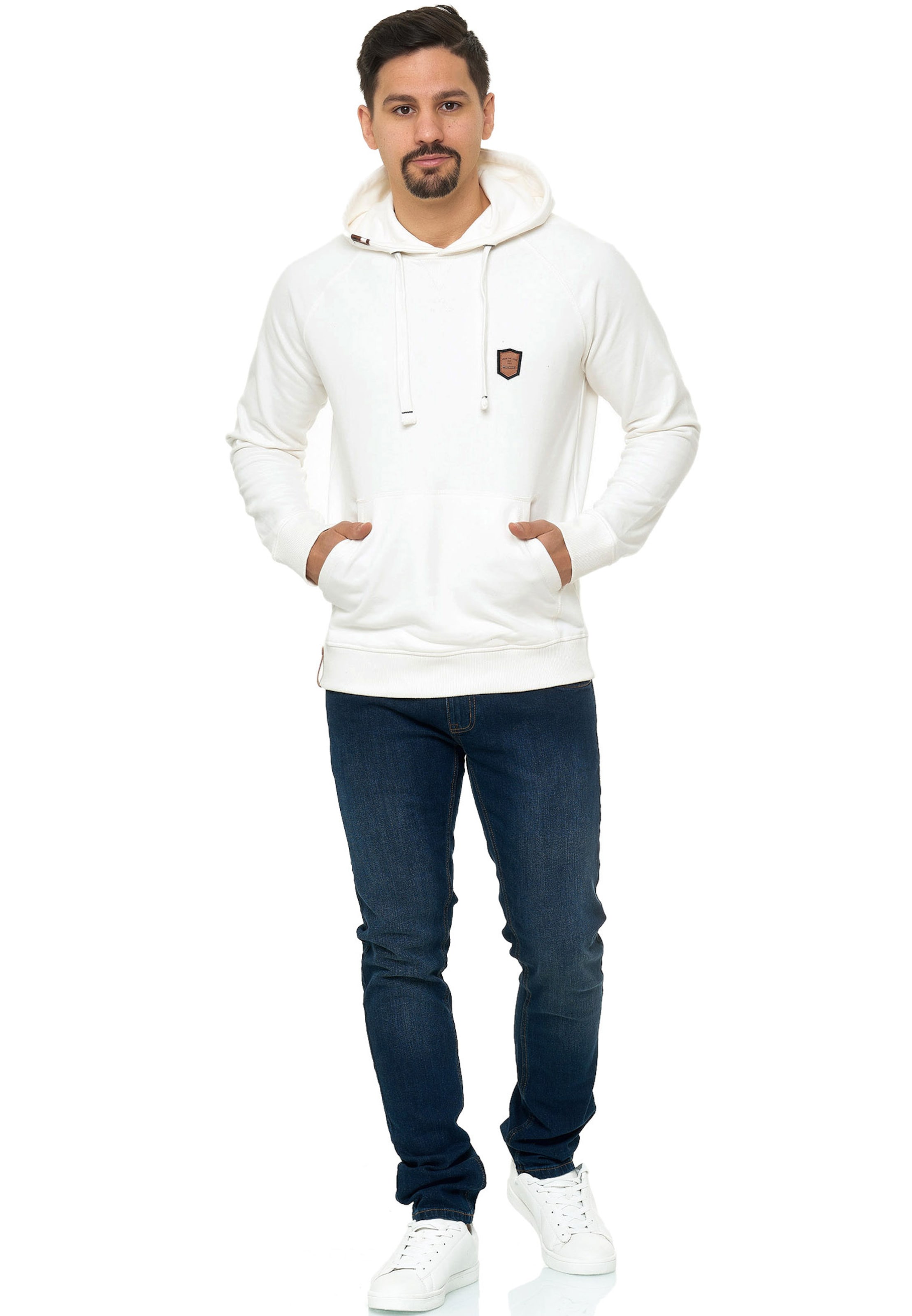 INDICODE JEANS Sweatshirt 'Litcham' in White