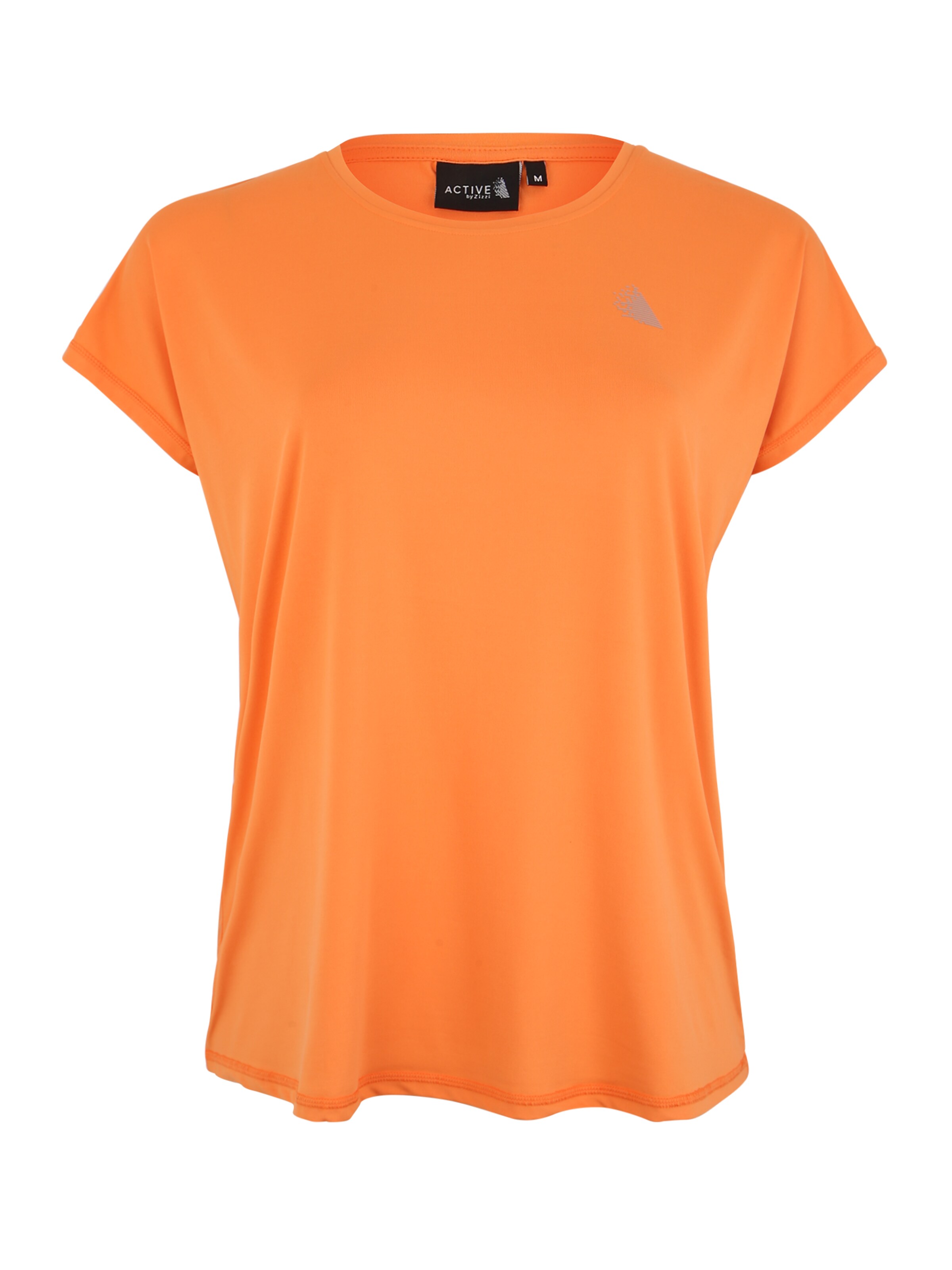 Active by Zizzi - Shirt 'ABASIC ONE' in dunkelorange