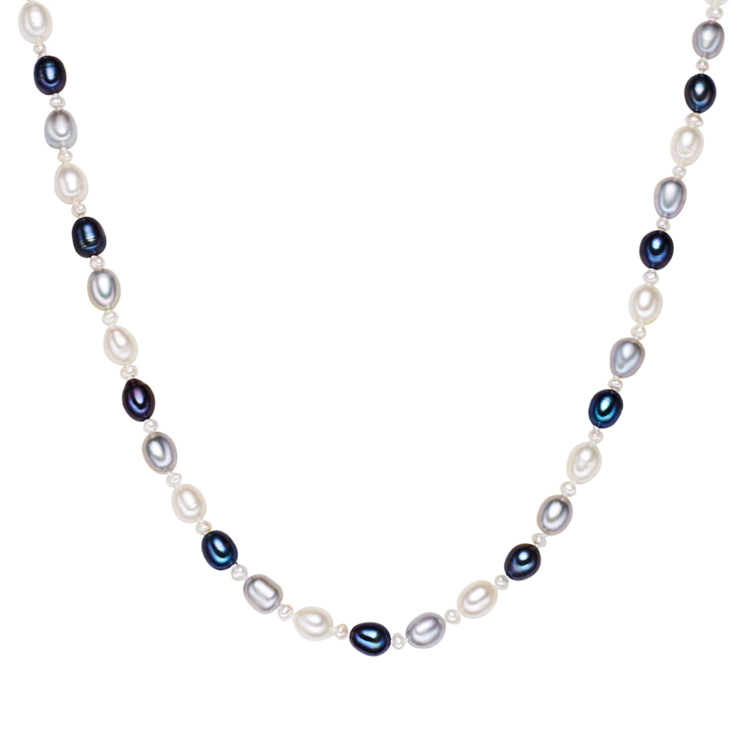 Collana di Valero Pearls in blu: frontale