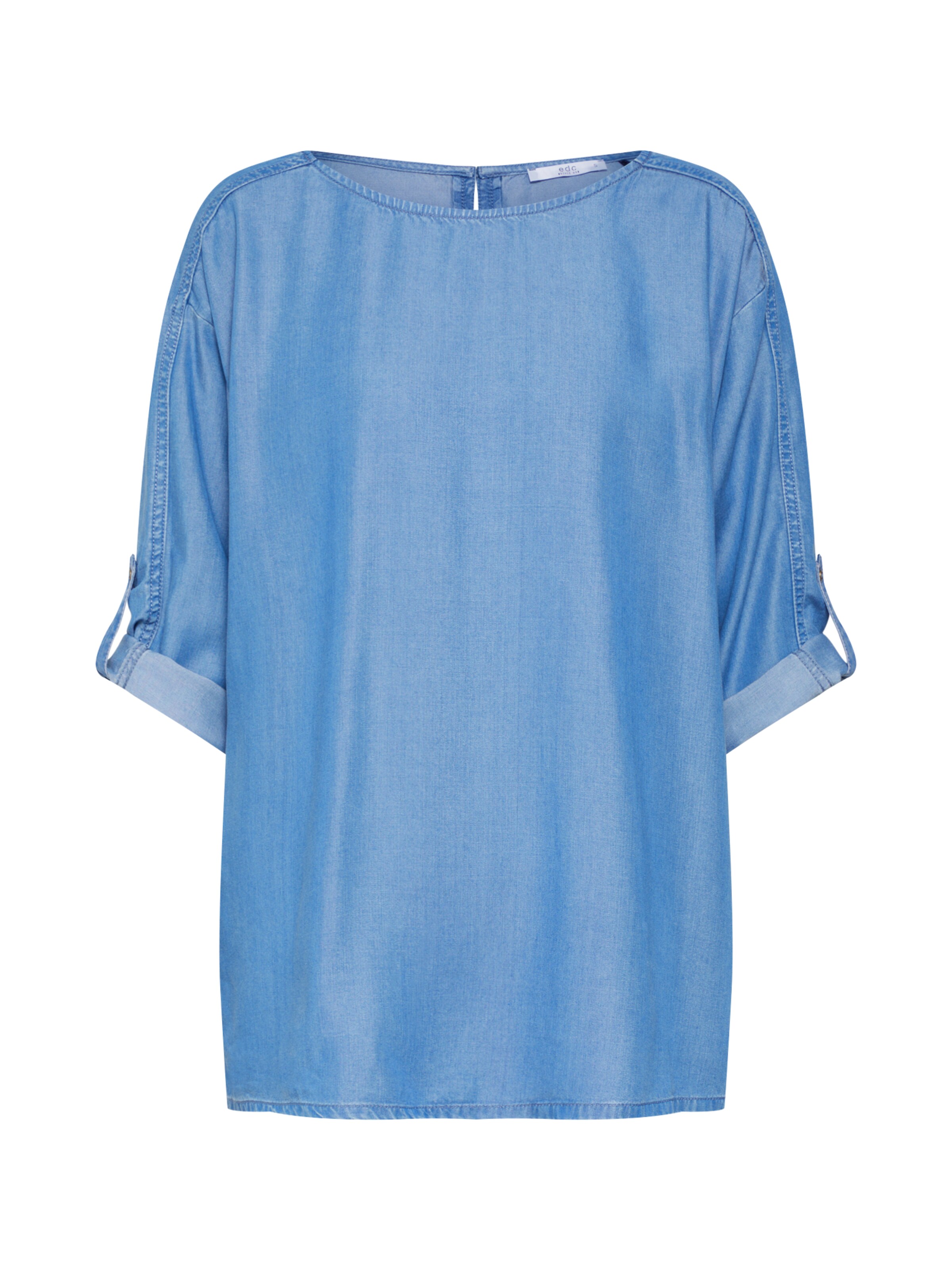 EDC BY ESPRIT - Blouse in de kleur Blauw denim