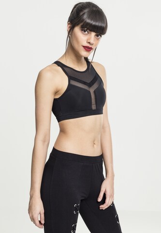 Urban Classics Bustier BH in Zwart: voorkant