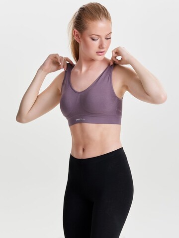 ONLY PLAY Bralette Sports bra in Purple: front