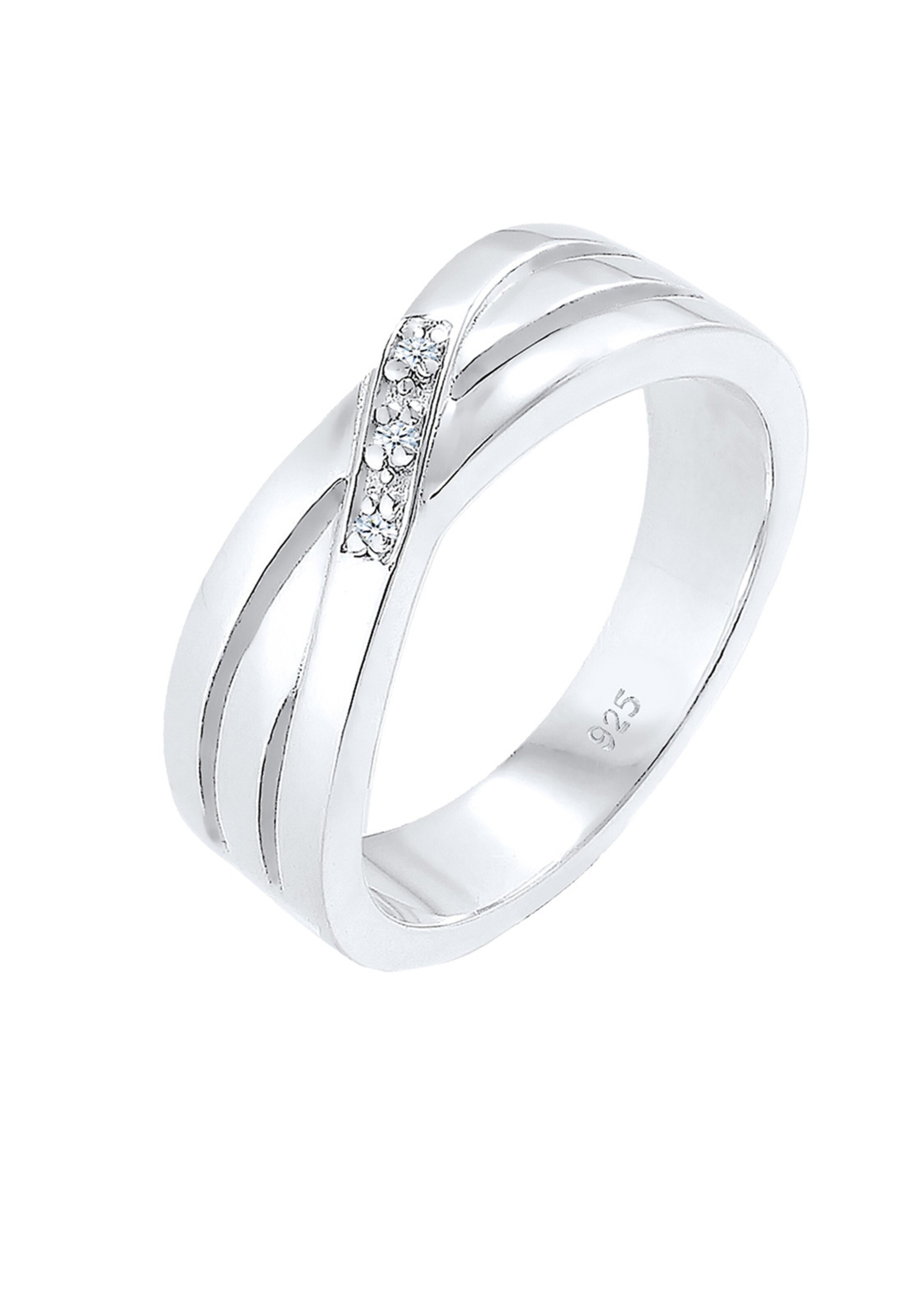 Elli DIAMONDS Ring in Zilver: voorkant