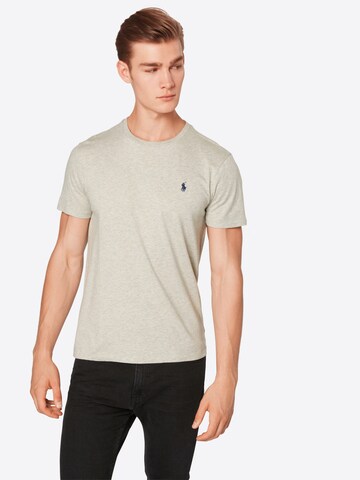 Polo Ralph Lauren Přiléhavý střih Tričko – šedá: přední strana