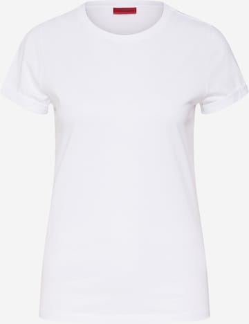 HUGO Shirt 'The plain Tee' in White: front