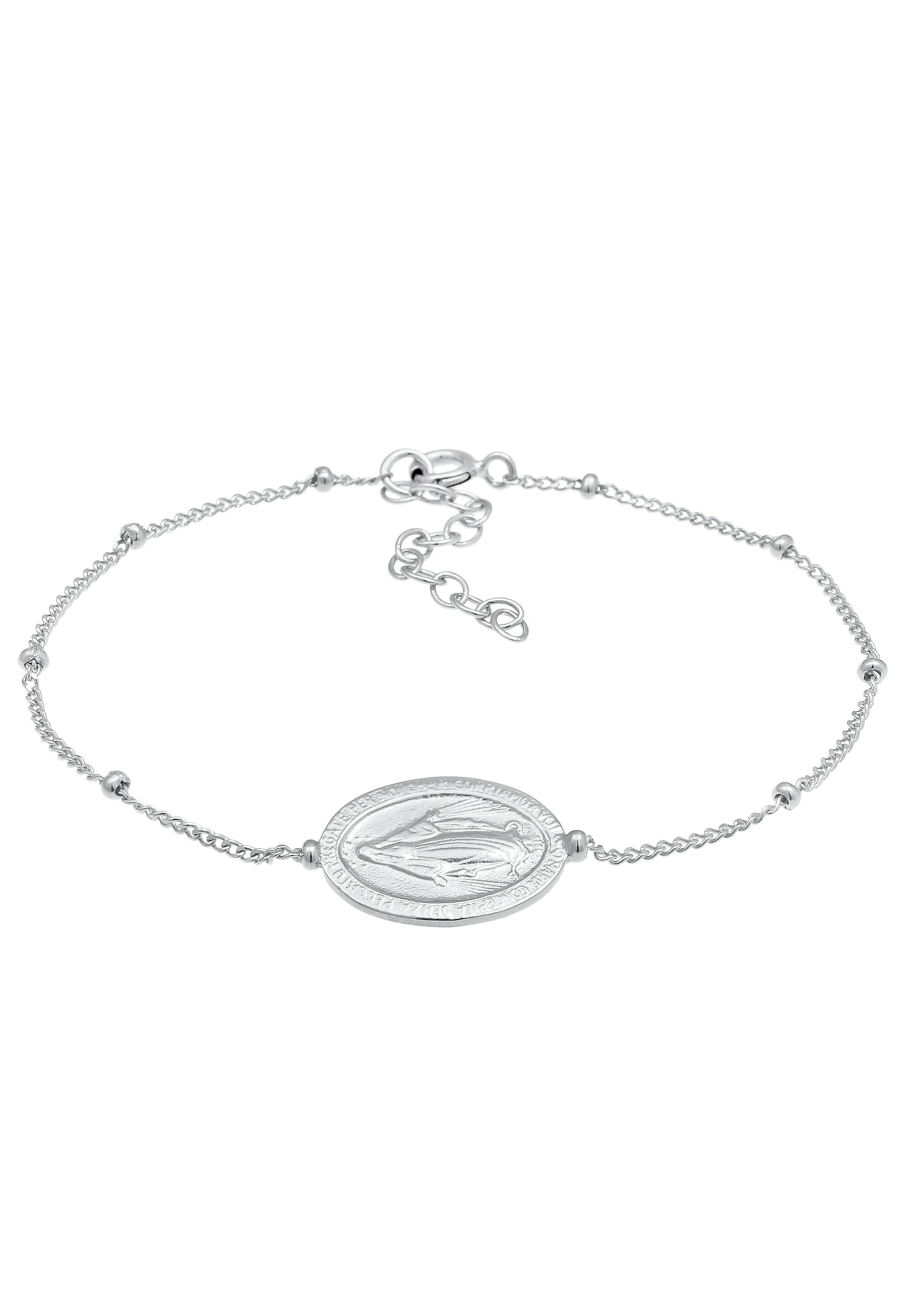 ELLI Bracelet 'Marienbild Münze' in Silver: front