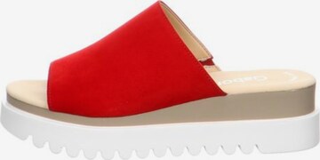 GABOR Mules in Red