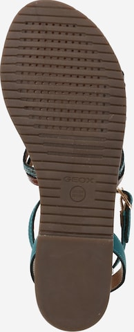 Sandale cu baretă 'D SOZY' de la GEOX pe verde