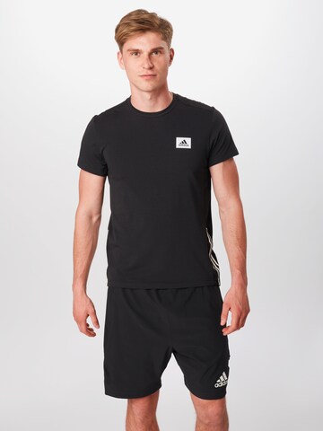 ADIDAS PERFORMANCE Regular fit Functioneel shirt 'Motion' in Zwart: voorkant