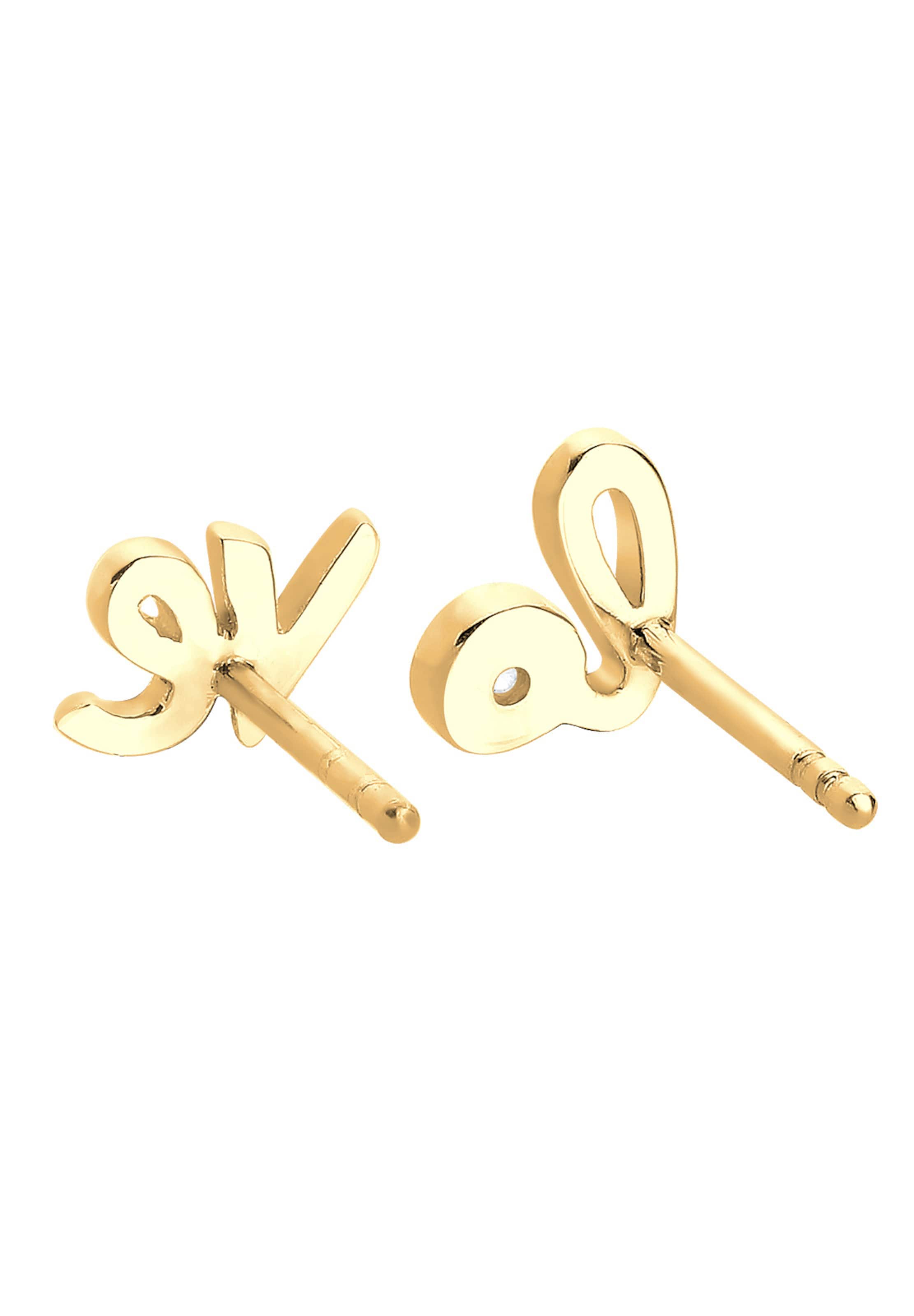 Elli DIAMONDS Earrings 'Love' in Gold