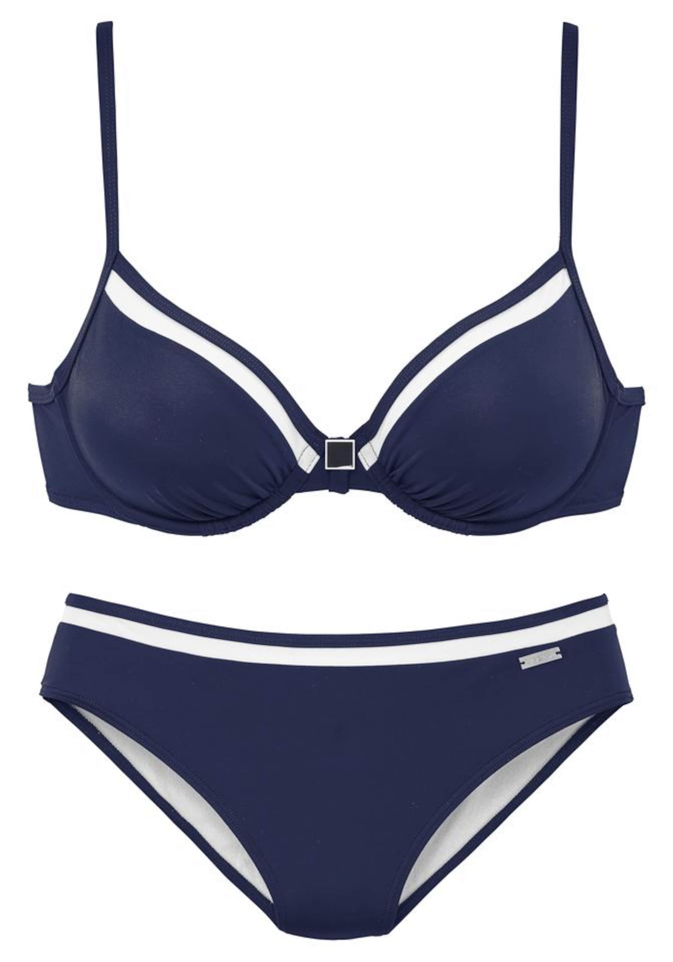 LASCANA - Clásico Bikini en azul: frente