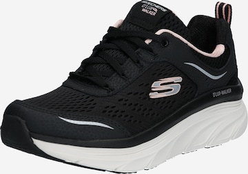 SKECHERS Låg sneaker 'D'lux Walker' i svart: framsida