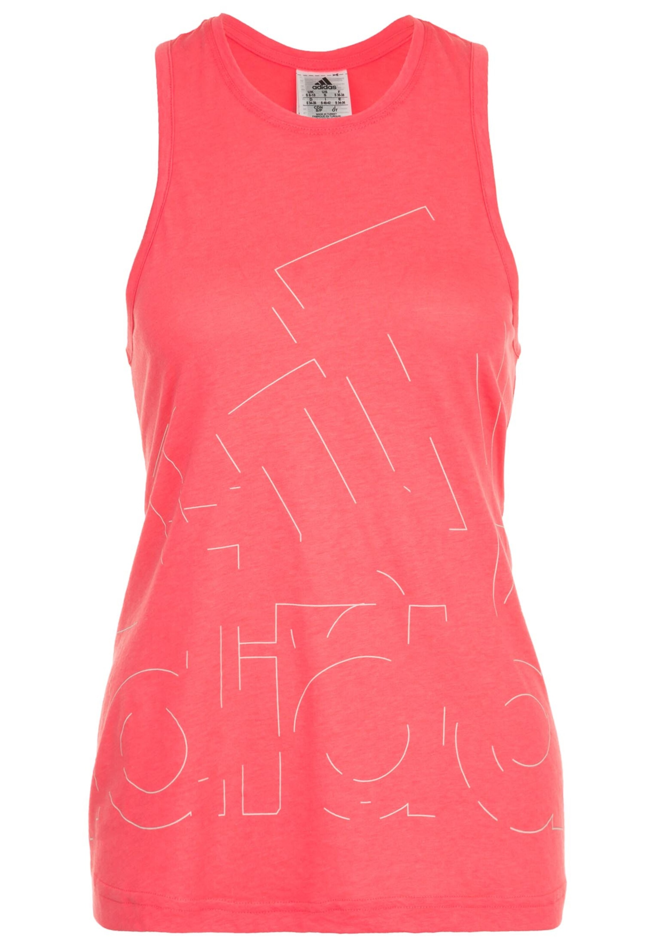 ADIDAS PERFORMANCE - Tank 'Badge of Sport' in koralle