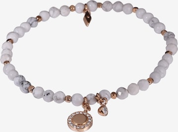 Bracelet 'VINTAGE MOTIFS' FOSSIL en gris : devant