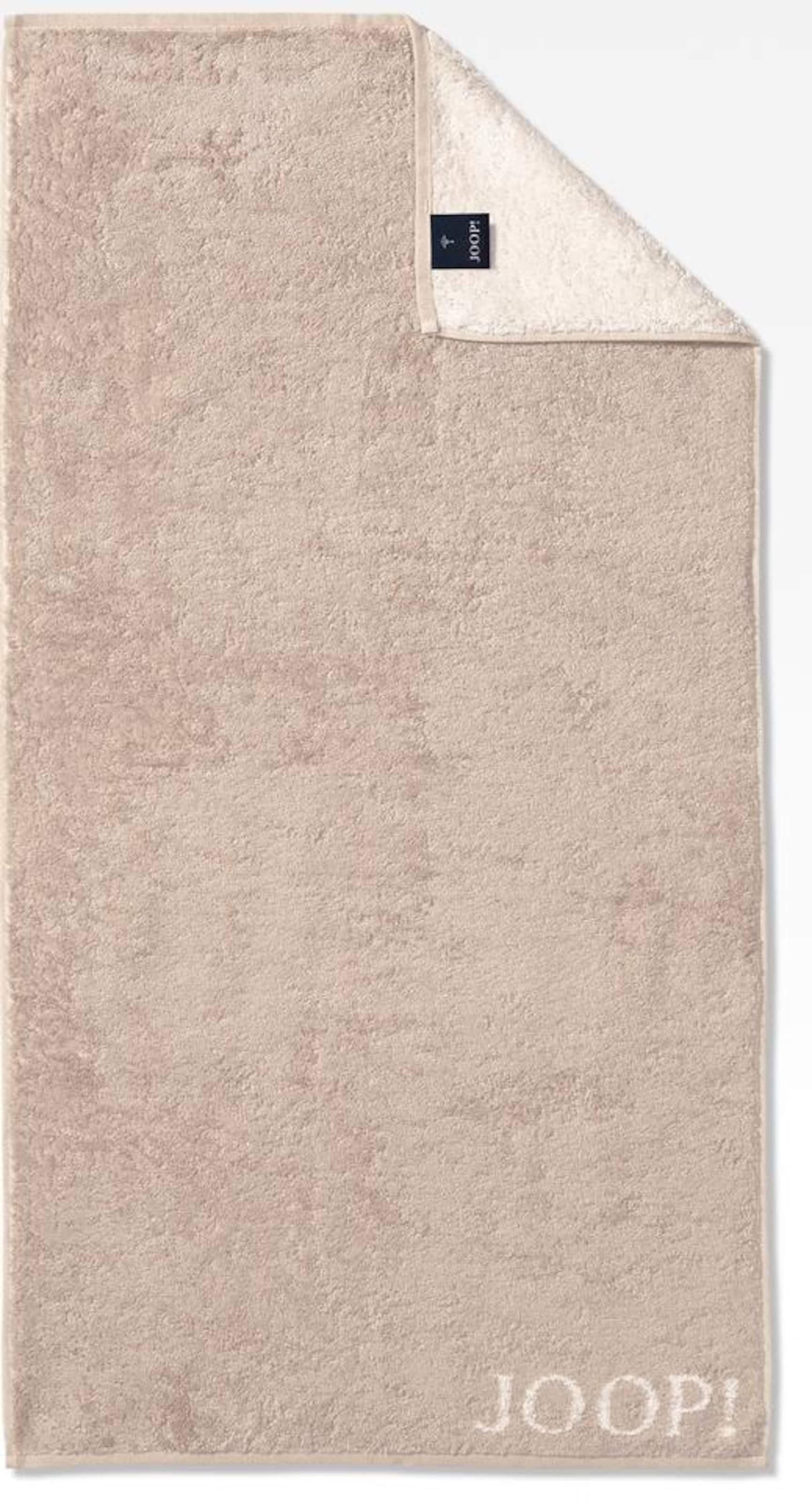 JOOP! Duschtuch 'Doubleface' in Beige: Vorderseite