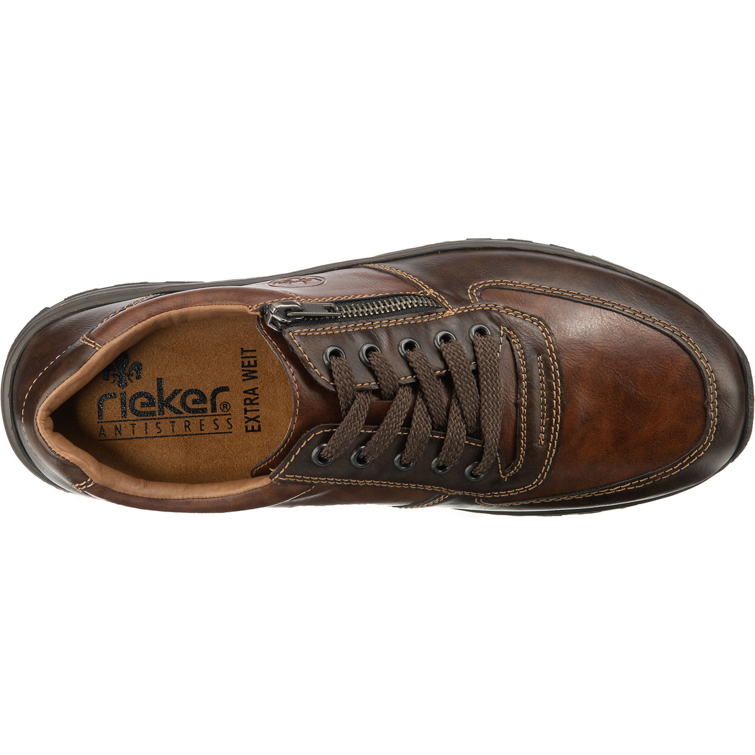 Chaussure de sport à lacets Rieker en marron