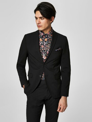 SELECTED Regular Suit in Black: front