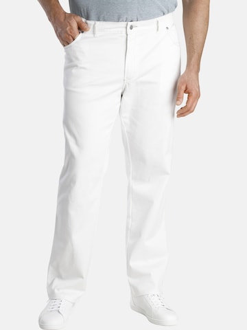 Regular Pantalon 'Duke Holden' Charles Colby en blanc : devant