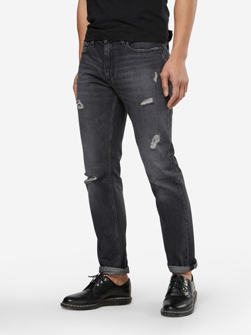 Calvin Klein Jeans Jeans 'SLIM STRAIGHT - HOLLIS BLACK' in Grau: predná strana