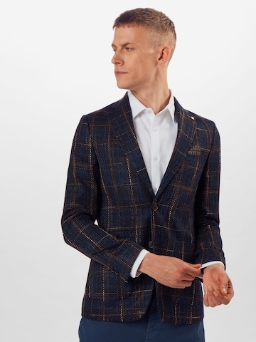 BURTON MENSWEAR LONDON - Ajuste estrecho Chaqueta saco en azul: frente