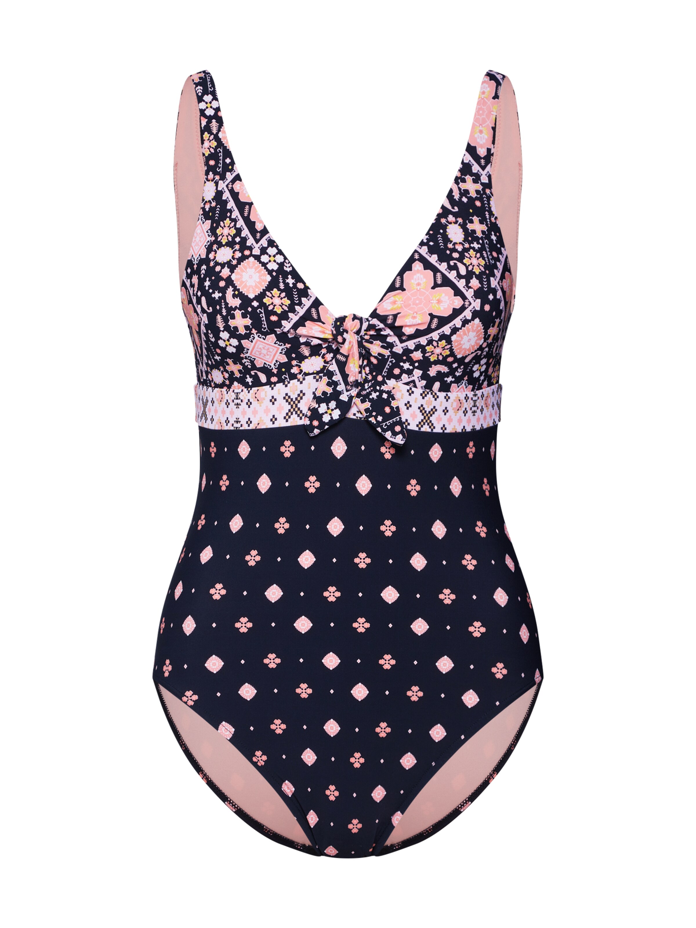 Seafolly - Badpak 'INKA GYPSY TIE FRONT MAILLOT' in de kleur Zwart