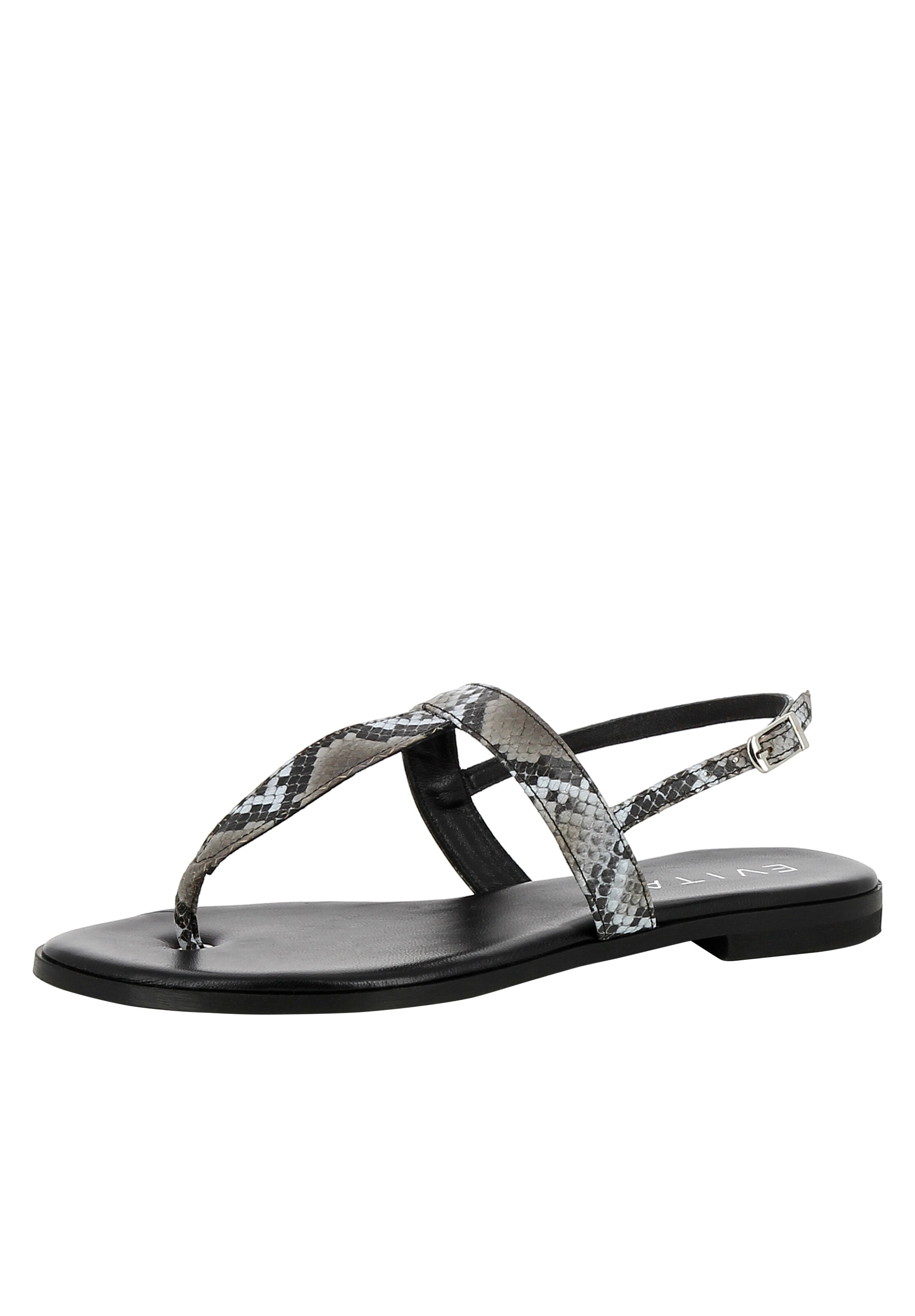 EVITA Sandale 'OLIMPIA' in Grau: Vorderseite