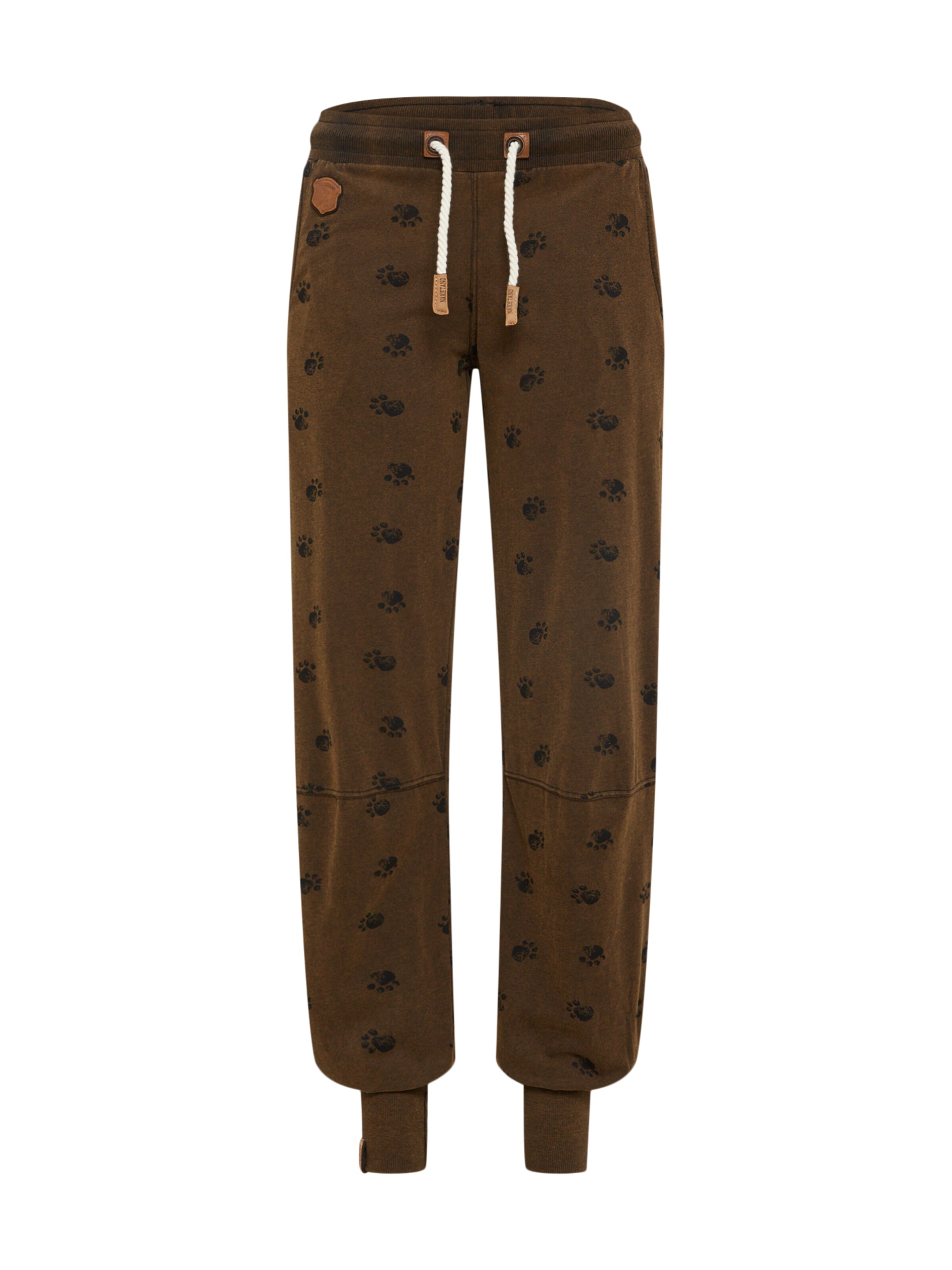 naketano - Broek 'O schwanzo mio' in de kleur Donkerbruin