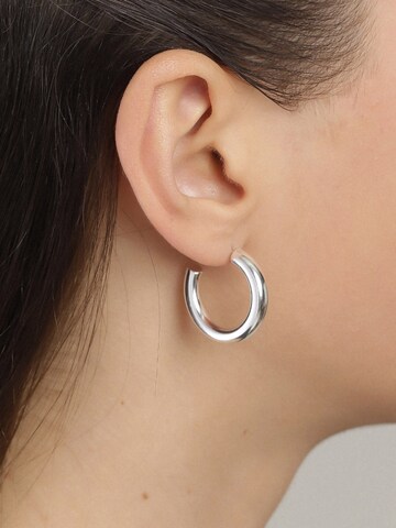 Pilgrim - Pendientes 'Maddie' en plata: frente