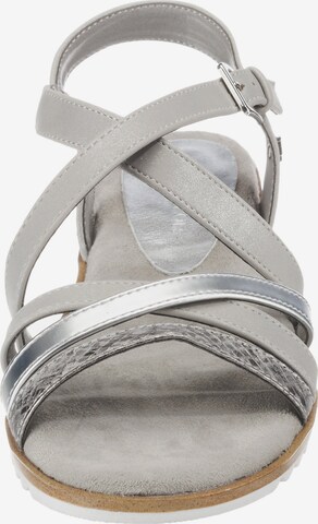 TOM TAILOR Sandalen met riem in Zilver