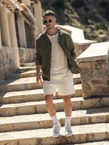 Cool Khaki White Look by DAN FOX APPAREL