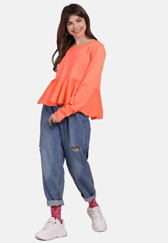 Pull-over MYMO en orange : devant