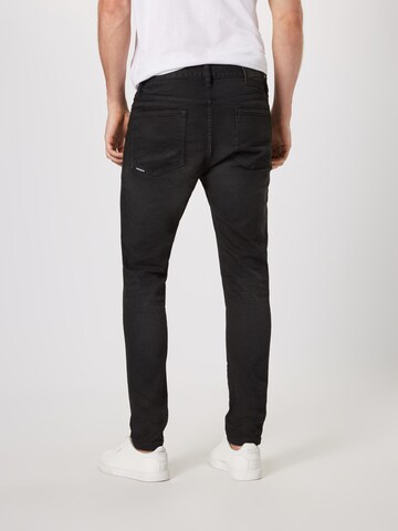 Skinny Jean 'Travis' Superdry en noir : derrière