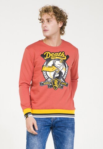PLUS EIGHTEEN Sweatshirt in Rood: voorkant