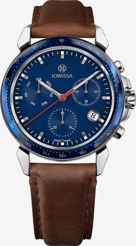 JOWISSA Analoog horloge 'LeWy 9' Swiss Men' in Blauw: voorkant