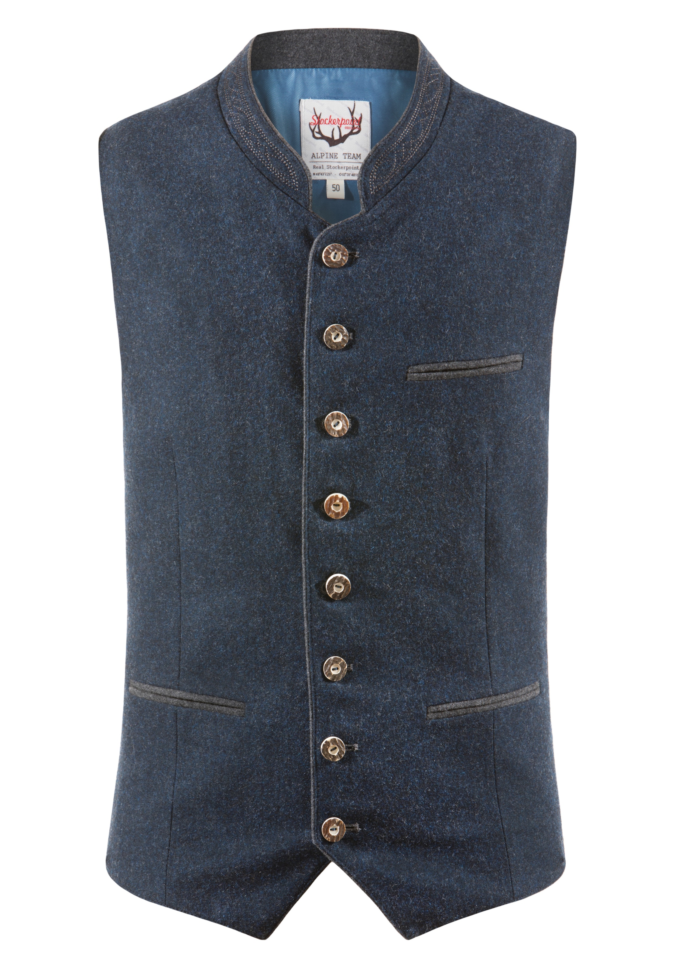 STOCKERPOINT Weste 'Sirius' in Blau: Vorderseite