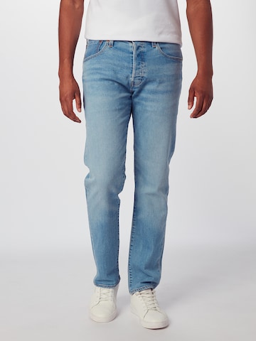 LEVI'S ® Tapered Jeans '501' in Blauw: voorkant