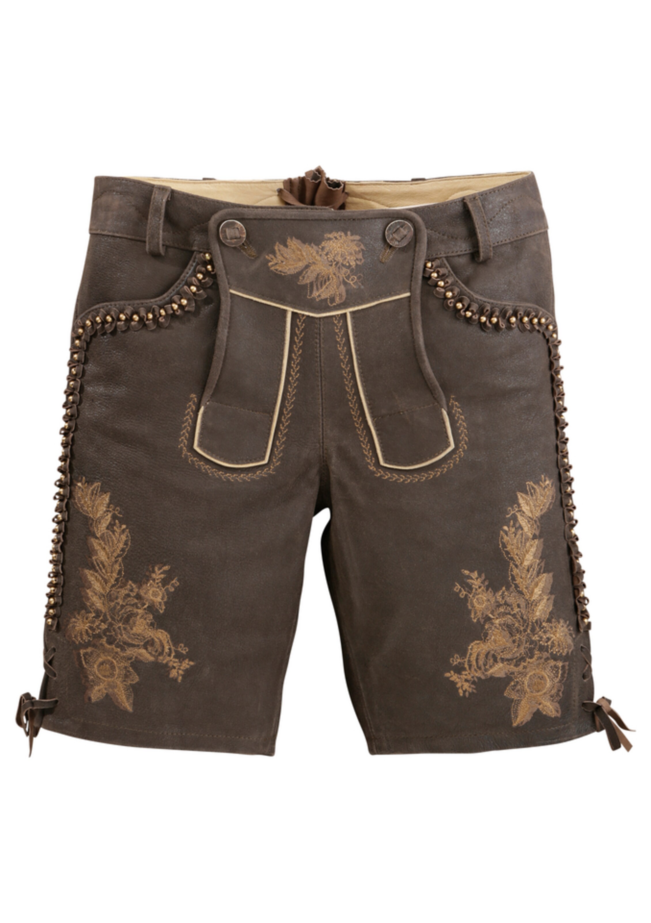 Krüger Collection - Trachtenlederhose in braun