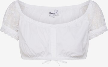 MARJO Traditional blouse 'Ella Susan ' in White: front