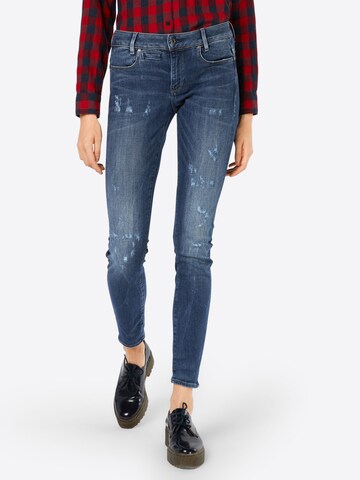 Skinny Jean 'D-Staq 5' G-Star RAW en bleu : devant