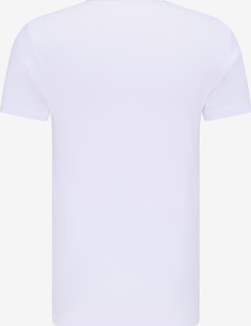 MUSTANG T-Shirt 'Aaron V' in Weiß